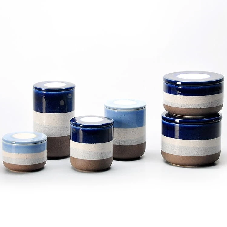 6 ceramic storage jar